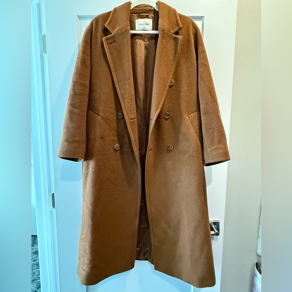 Aritzia Camel Wool Slouch Coat - Picture 2 of 5